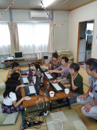 お孫さんと一緒に